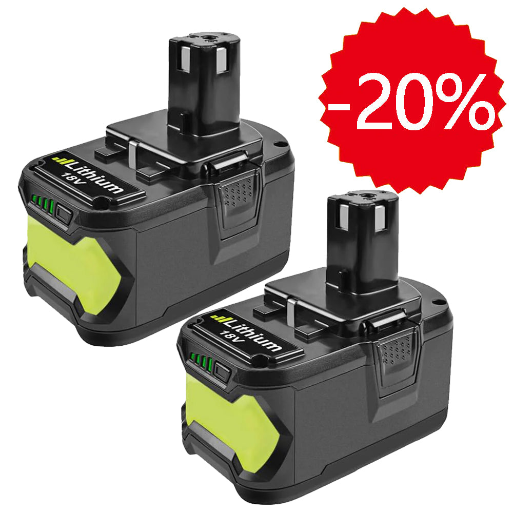 Clearance | For Ryobi 18V 9.0Ah Battery Replacement | P108 batteries 2 Pack