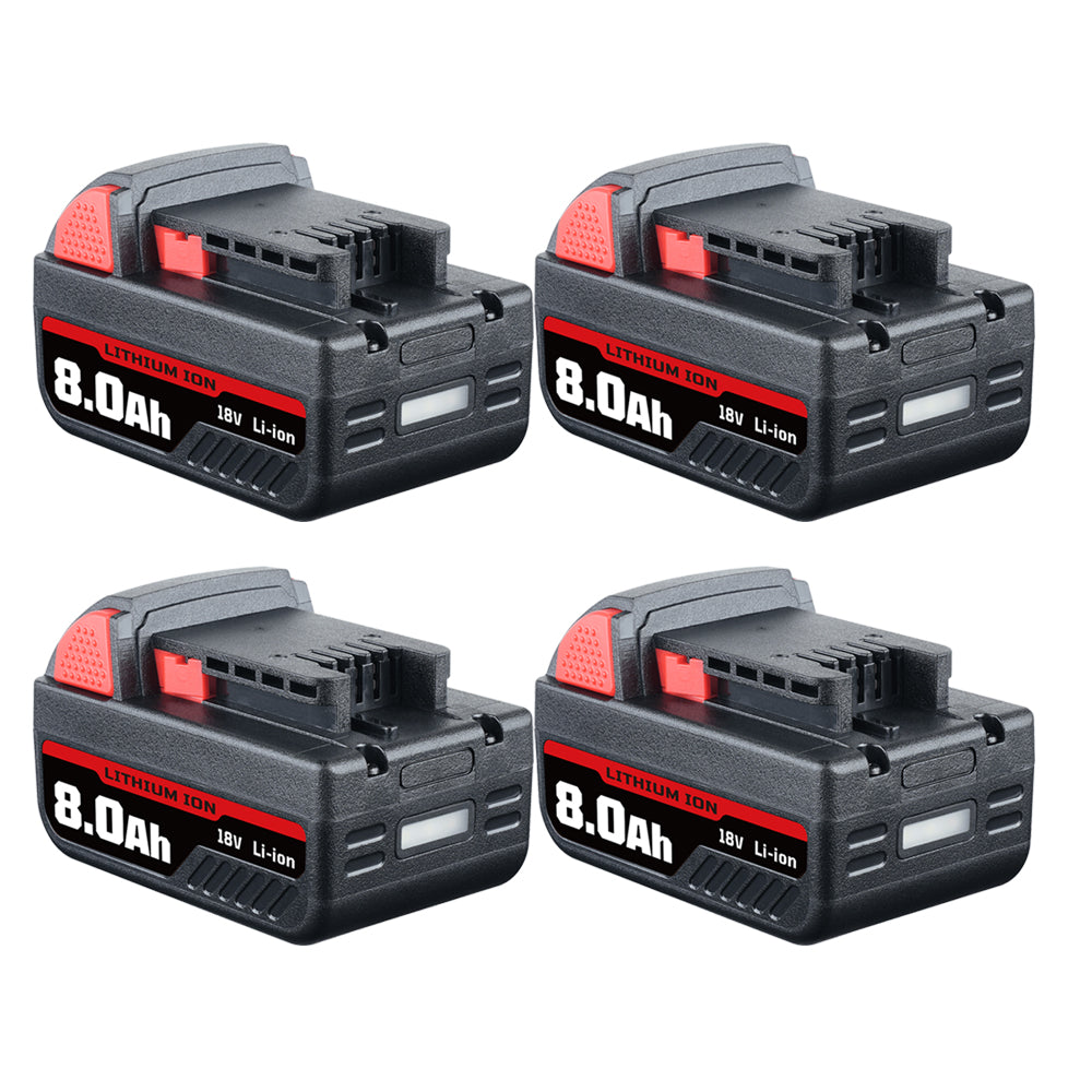 For Milwaukee 18V Battery 8.0Ah Replacement | M18 Batteries 4 Pack