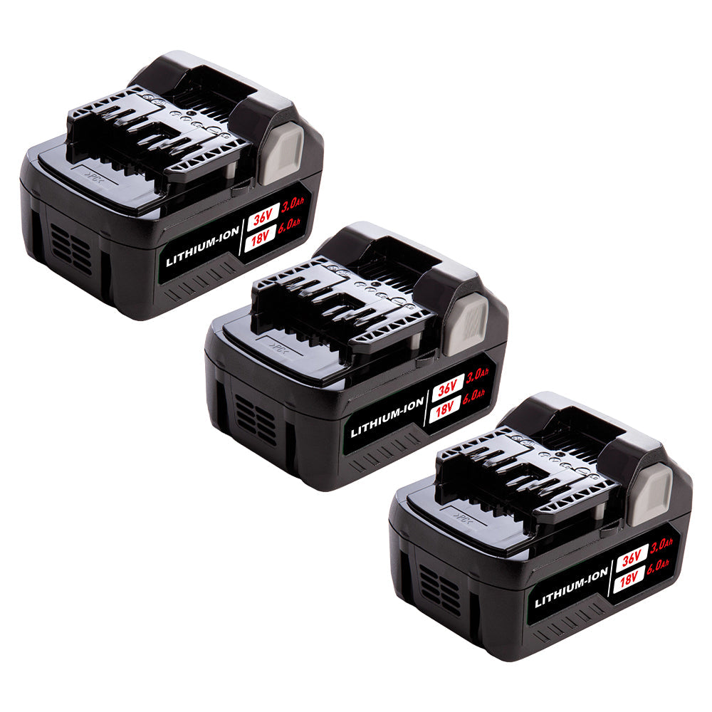 X3 18V/36V 6.0Ah Lithium-ion Replacement Battery for Metabo HPT (Hitachi) MultiVolt Battery / 371751M 372121M BSL36A18 BSL36B18