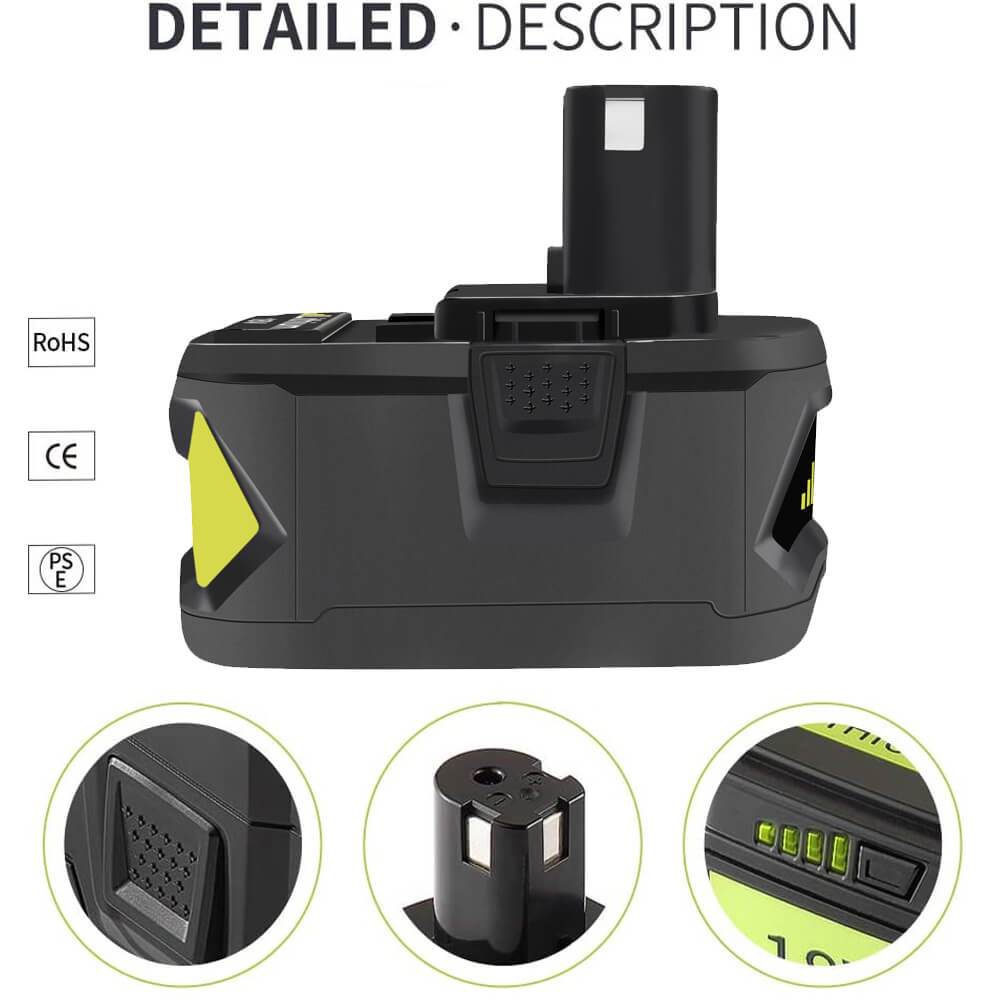 For Ryobi 18V 9.0Ah Battery Replacement | P108 batteries 2 Pack