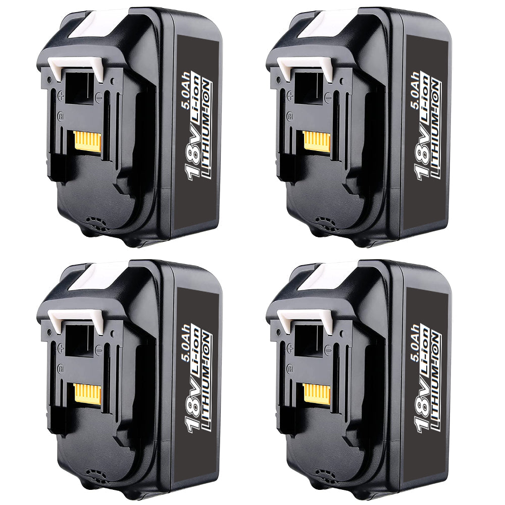 For Makita 18V Battery 5.0Ah Replacement | BL1850 Li-ion Batteries 4 Pack