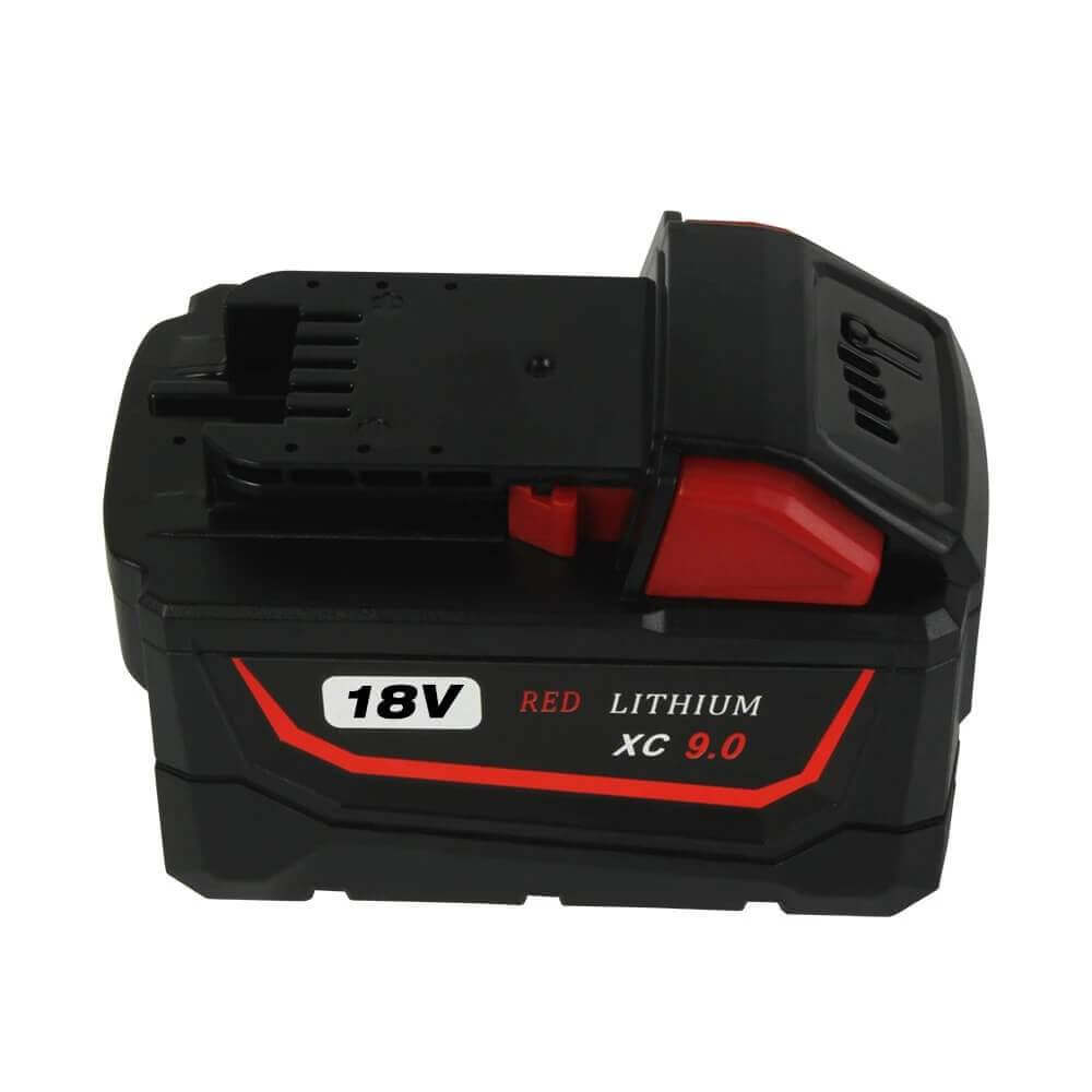 2 Pack For Milwaukee 18V 9Ah Battery Replacement & For Milwaukee Replacement Battery Charger | M 12-18C 12V-18V Lithium Battery Charger