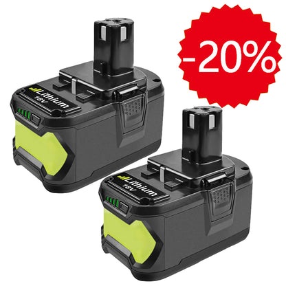 Clearance | For Ryobi 18V 9.0Ah Battery Replacement | P108 batteries  2 Pack