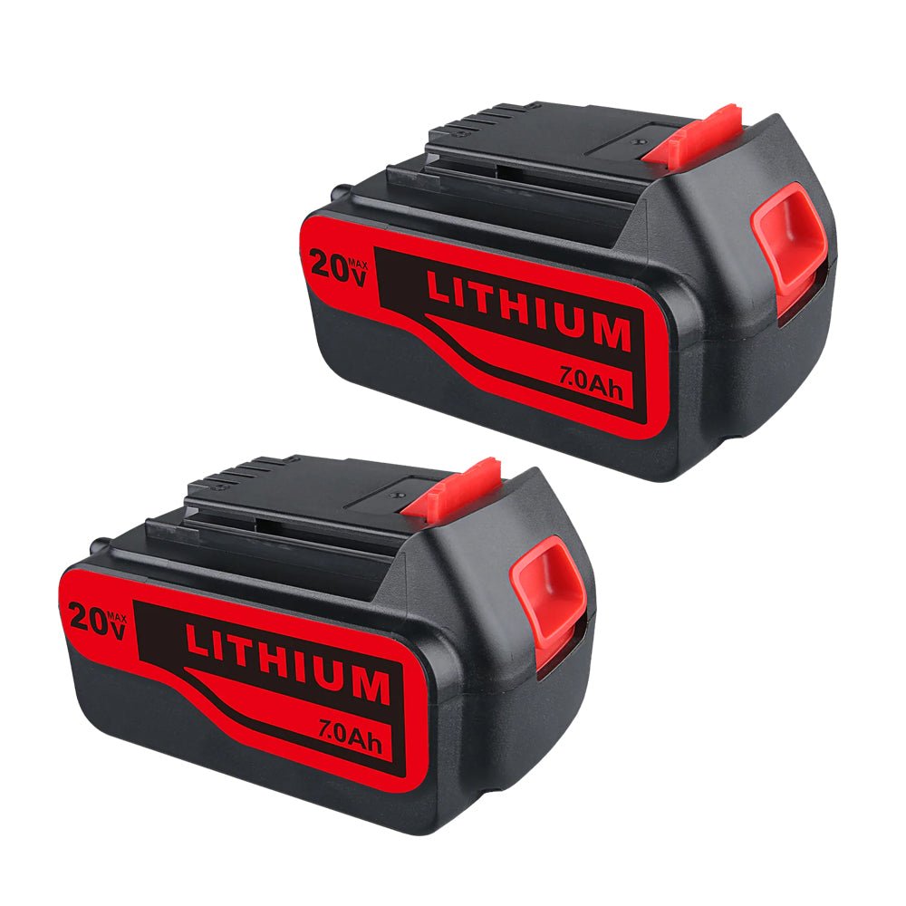 2 STÜCK für Black&Decker 20V Max (18V) 7.0Ah Li-Ion LBXR4020 Akku Ersatzakku - Dasbatteries