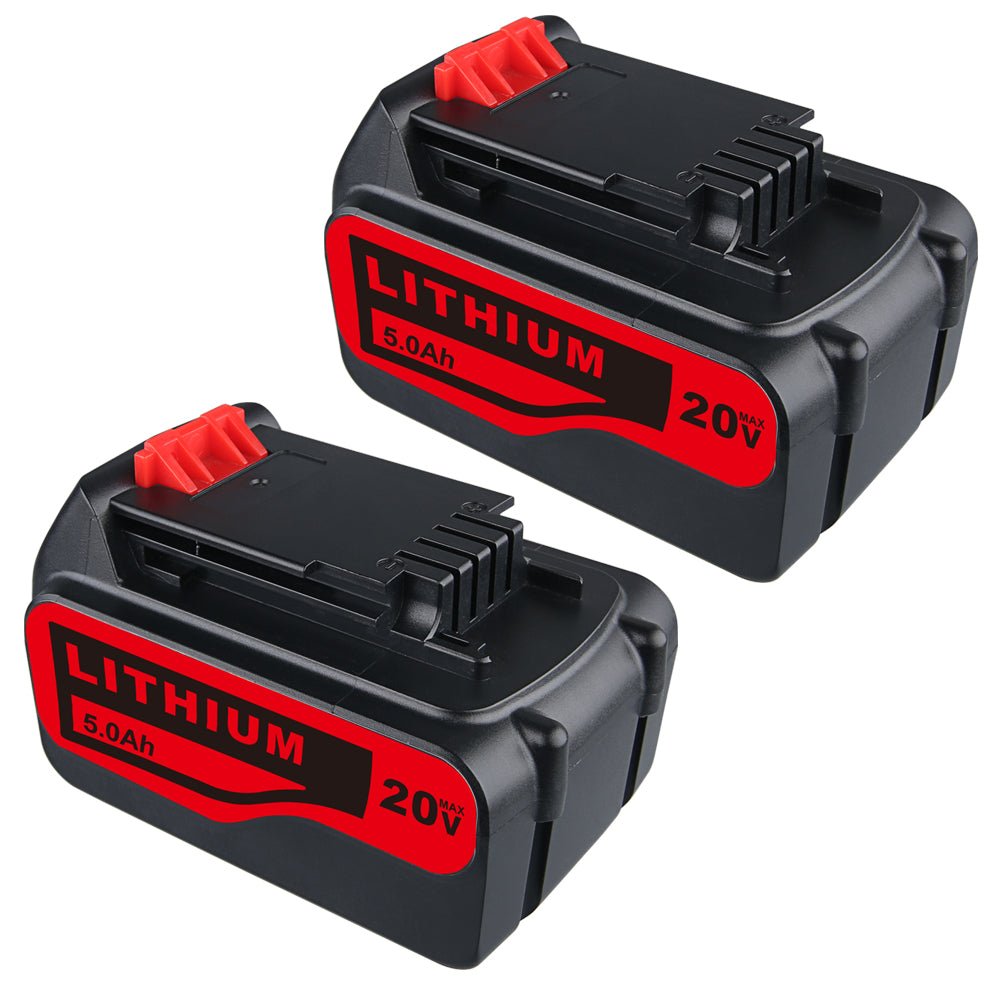 20V Max (18V) 5,0Ah für Black&Decker Li - Ion LBXR4020 Akku Ersatzakku 2 STÜCK - Dasbatteries