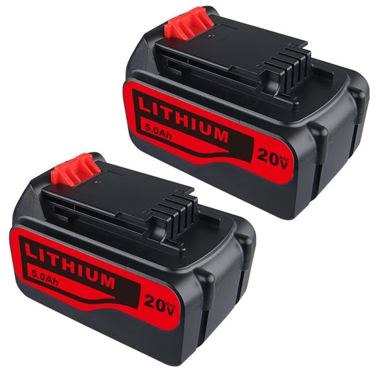 20V Max (18V) 5,0Ah für Black&Decker Li - Ion LBXR4020 Akku Ersatzakku 2 STÜCK - Dasbatteries