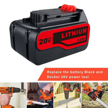 20V Max (18V) 5,0Ah für Black&Decker Li - Ion LBXR4020 Akku Ersatzakku 3 STÜCK - Dasbatteries