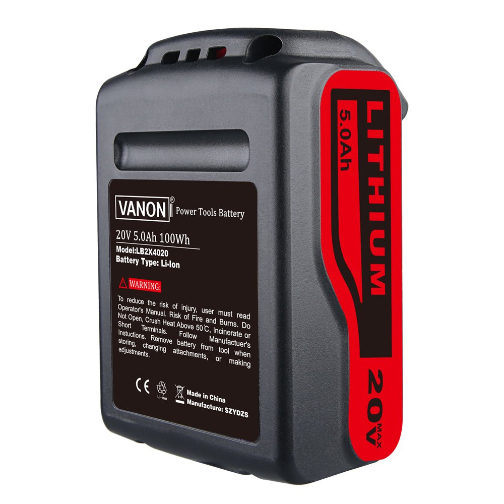 20V Max (18V) 5,0Ah für Black&Decker Li - Ion LBXR4020 Akku Ersatzakku 4 STÜCK - Dasbatteries