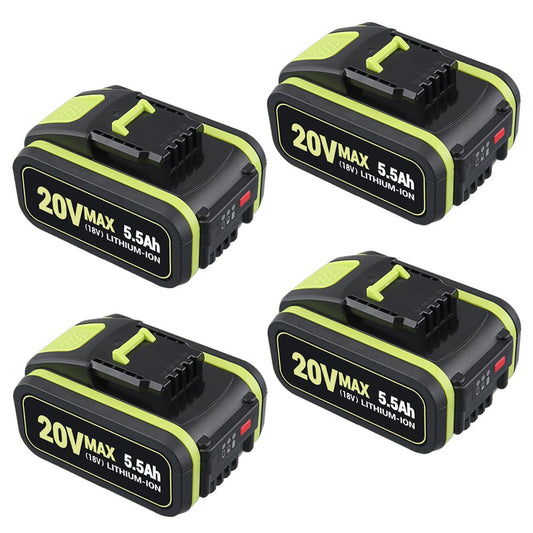 20V Max 5.5Ah Lithium Batterie für Worx WA3579 WA3520 WA3575 WA3578 WA3525 WG160 4 - Stück - Dasbatteries