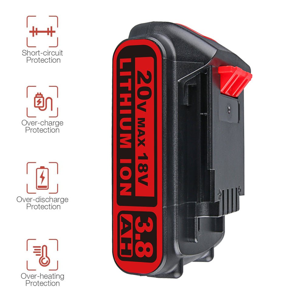 20V MAX/18V für Black and Decker LBXR20 3.8Ah Li - ion Akku Ersatz - Dasbatteries