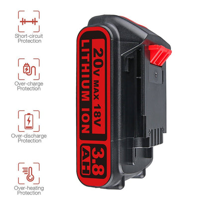 20V MAX/18V für Black and Decker LBXR20 3.8Ah Li - ion Akku Ersatz - Dasbatteries