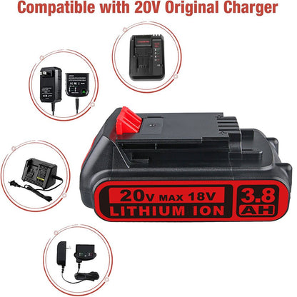 20V MAX/18V für Black and Decker LBXR20 3.8Ah Li - ion Akku Ersatz - Dasbatteries