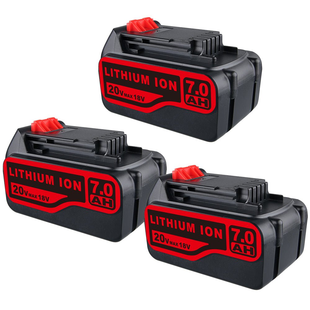 3 STÜCK für Black&Decker 20V Max (18V) 7.0Ah Li - Ion LBXR4020 Akku Ersatzakku - Dasbatteries