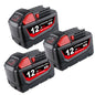 For Milwaukee 18V Battery 12Ah Replacemnt | M18 Batteries 3 Pack