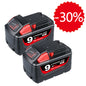 Clearance | For Milwaukee 18V Battery 9Ah Replacement |  M18 Batteries 2 Pack