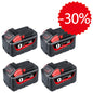 Clearance | For Milwaukee 18V Battery 9Ah Replacement |  M18 Batteries 4 Pack