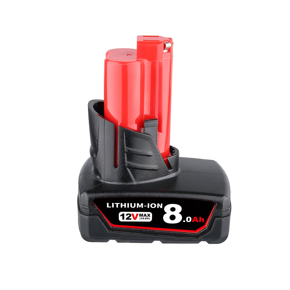 For Milwaukee M12 8.0Ah Replacement Battery| M12B Battery