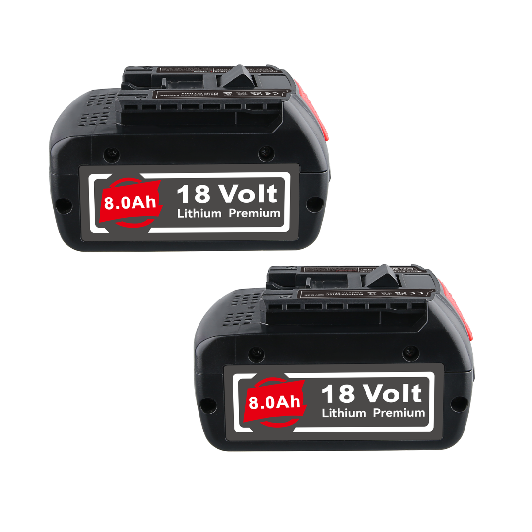 For Bosch 18V Battery 8.0Ah Replacement | BAT610G Batteries 2 Pack -B2G2