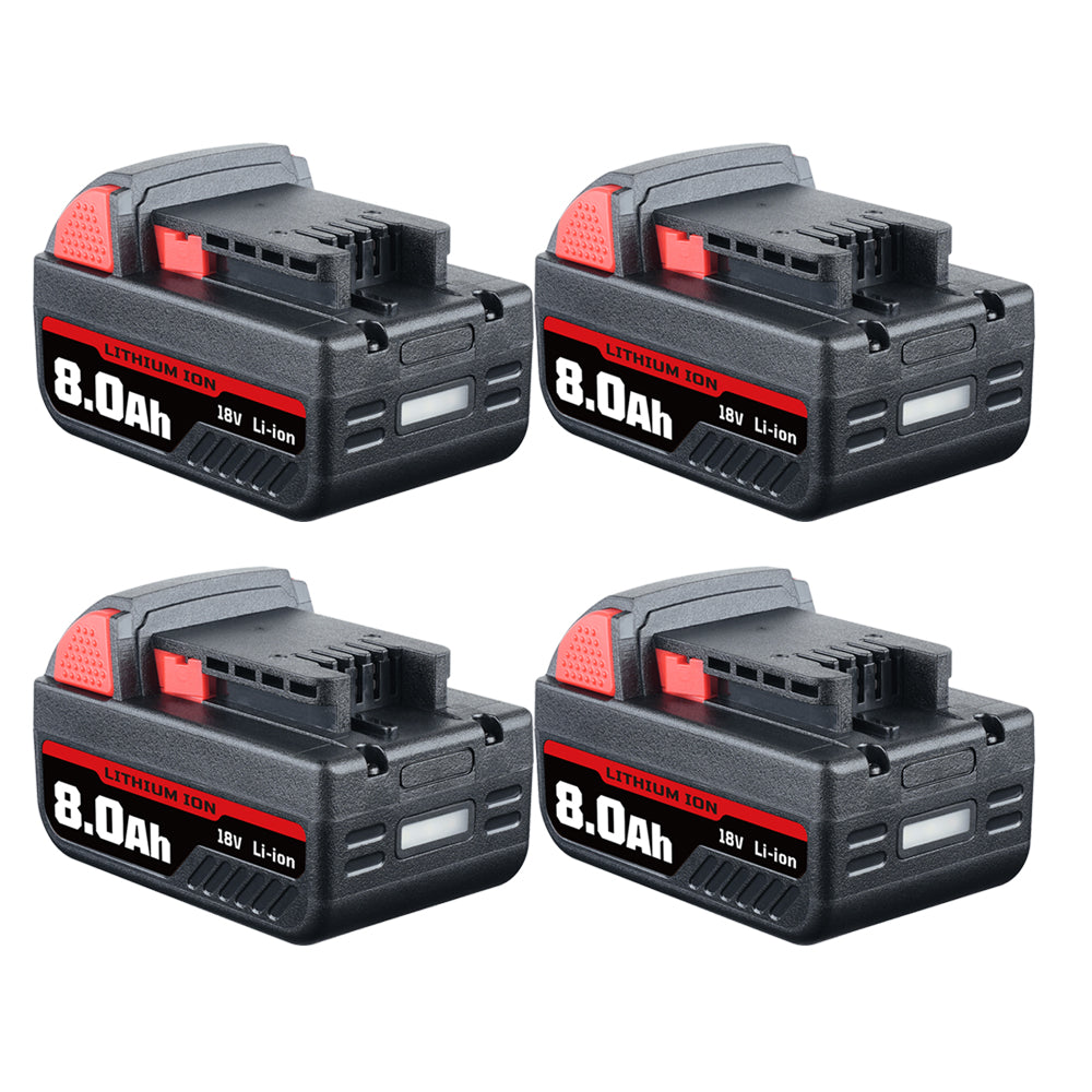 For Milwaukee 18V Battery 8.0Ah Replacement |  M18 Batteries 4 Pack