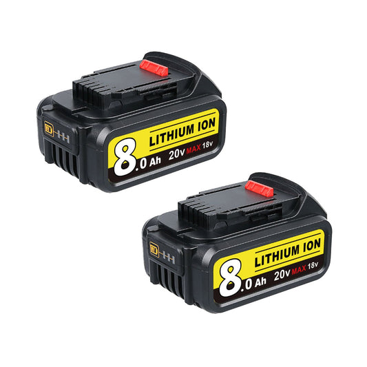 For Dewalt 18V XR Battery 8.0Ah Replacement | DCB184 Battery 2Pack