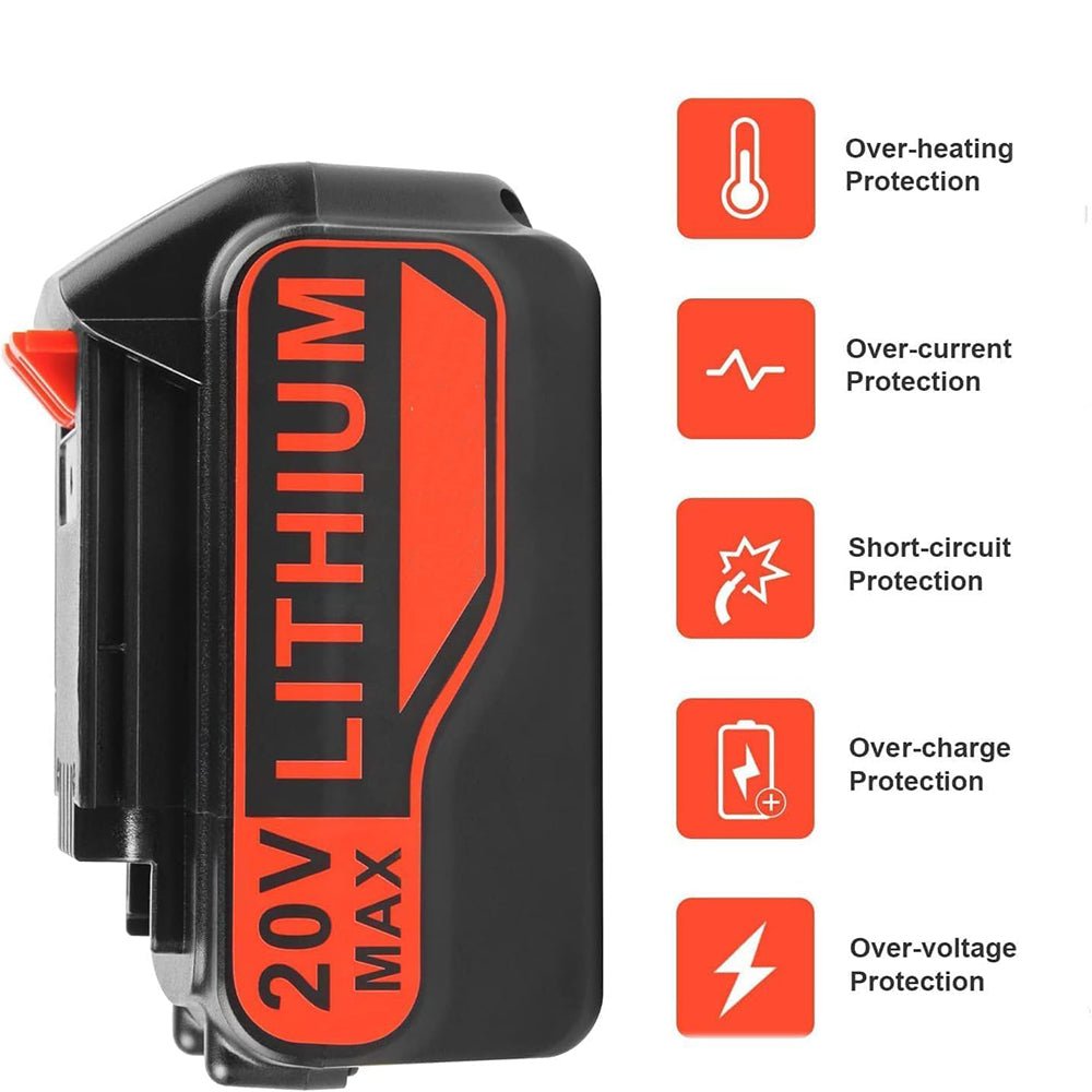 für Black&Decker 20V Max (18V) 7.0Ah Li - Ion LBXR4020 Akku Ersatzakku - Dasbatteries