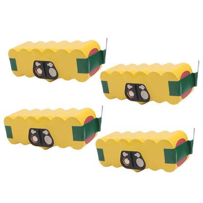 For iRobot Roomba 14.4V Battery Replacement | 5200mAh NI-MH Battery 4 Pack