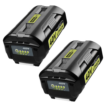 Clearance | 8.0Ah 40V/36V MAX Lithium OP4026 Battery 2 Pack Compatible with Ryobi 40V Battery with LED Indicator