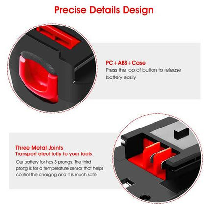 For Black and Decker HPB18 18V 4.8Ah Ni-Mh Battery Replacement 4 pack