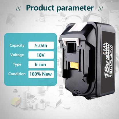 BL1850 5Ah & For Makita DC18RF/RC Li-ion Rapid Replacement Battery Charger | 14.4V-18V with Digital Display