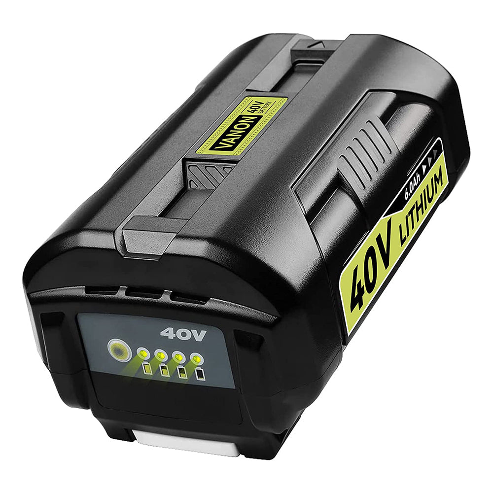 8.0Ah 40V/36V MAX Lithium OP4026 Battery Compatible with Ryobi 40V Battery with LED Indicator