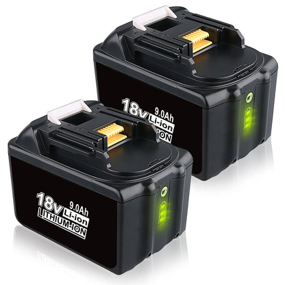 For Makita 18V Battery 9Ah Replacement | BL1890B Battery 2 Pack