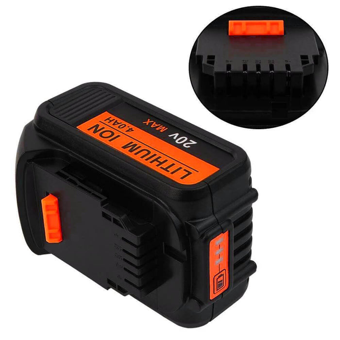 DCB115 Charger for Dewalt 18V & 12V Li-Ion Replacement Battery  &Dewalt 18V XR Battery 4Ah Replacement | DCB184 Lithium Ion Battery