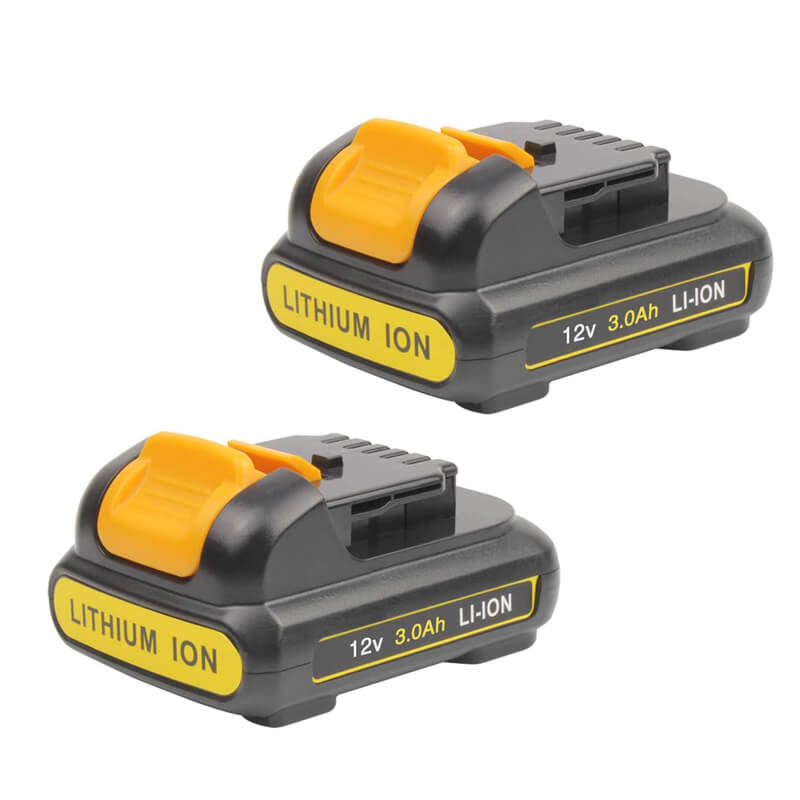 For Dewalt 12V Battery 3Ah Replacement | DCB120 Li-ion Batteries 2 Pack