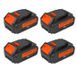 For Dewalt 18V XR Battery 6Ah Replacement | DCB184 Batteries 4 Pack