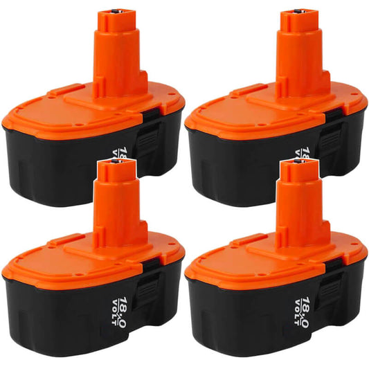 For Dewalt 18V Battery 4.8Ah Replacement | DE9098 DC9096 Batteries 4 Pack