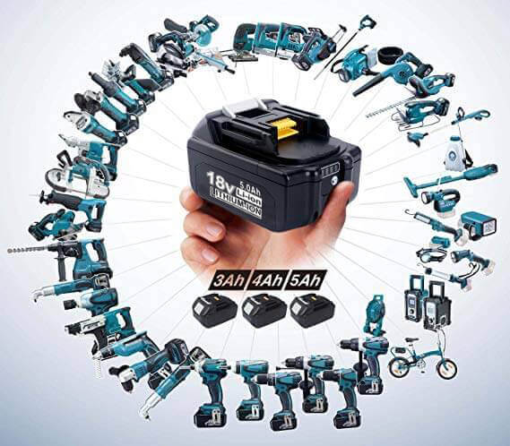 Clearance | For Makita Battery 18V 5.5Ah Replacement | BL1850B Lithium Batteries 2 Pack (LED Indicator)
