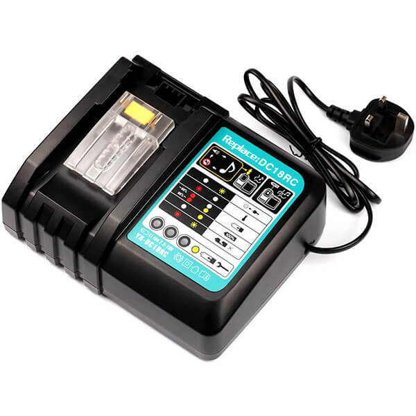 For Makita Replacement Battery Charger 14.4V-18V Li-ion Battery Charger | 6A DC18RC Rapid Charger