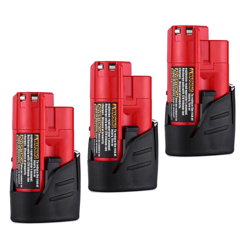 For Milwaukee M 12 3.5Ah Replacement Battery | M12B Battery 3 Pack