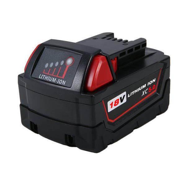 For Milwaukee 18V Battery 5Ah Replacement | M 18 Batteries 3 Pack & 3 free holders