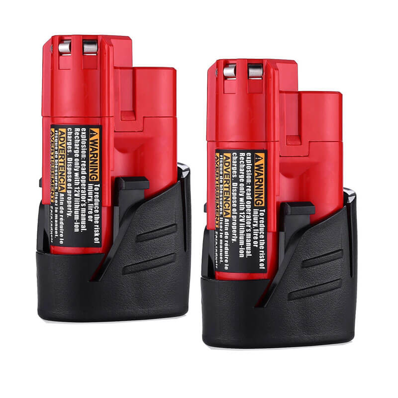 For Milwaukee M12 3.5Ah Replacement Battery | M12B Battery 2 Pack