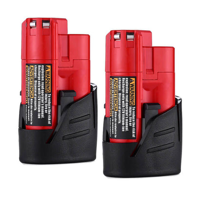 For Milwaukee M12 3.5Ah Replacement Battery | M12B Battery 2 Pack