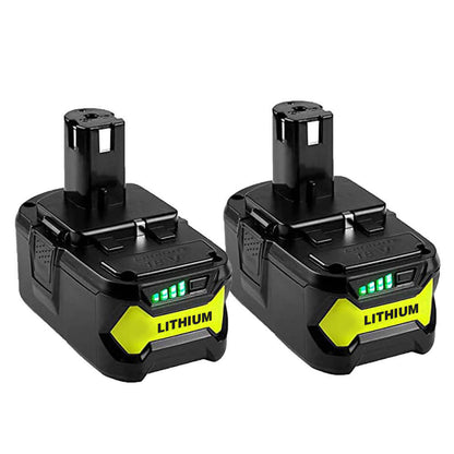 For Ryobi 18V Battery 5.0Ah Replacement | P108 Batteries 2 Pack