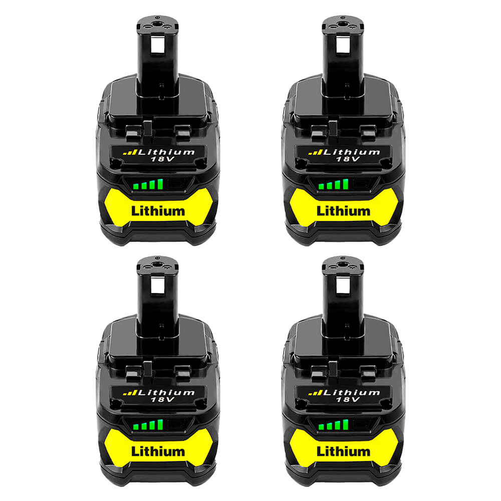 For Ryobi 18V Battery 6.0Ah Replacement | P108 Batteries 4 Pack